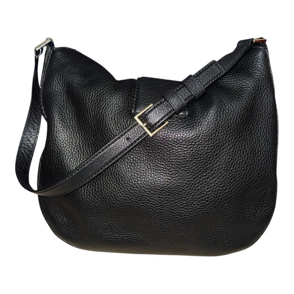 Kate Spade Black Pebbled Leather Hobo Bag - Picture 2 of 10